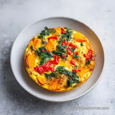 Healthy Overnight Breakfast Casserole with Sweet Potatoes Recipe Card