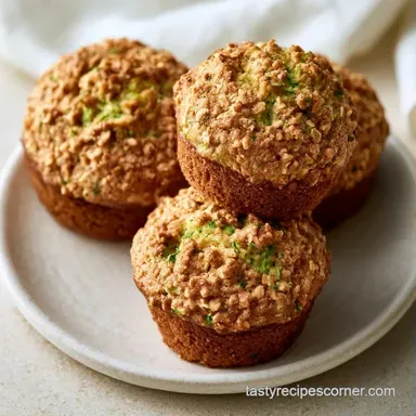 Zucchini Muffins with Rolled Oats Recipe Card