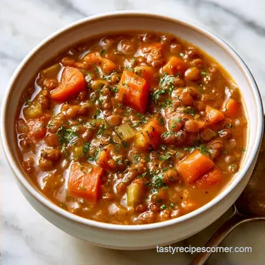 Lentil Soup Recipe for 6 Servings