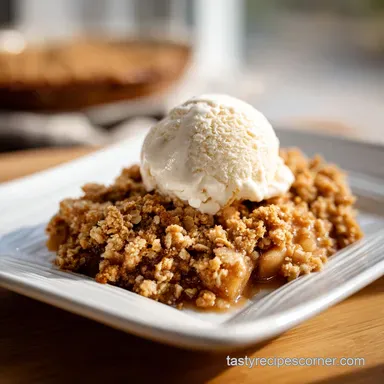 High Protein Apple Crisp Recipe for 4 Servings