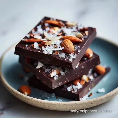 Chocolate Bars with Coconut Oil Recipe Card