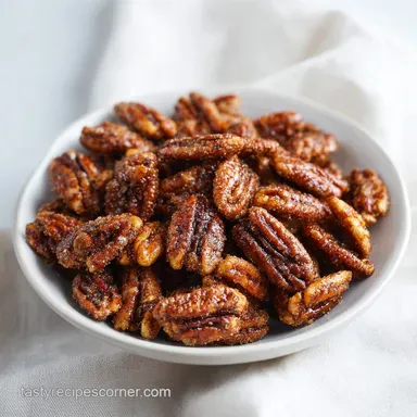 Candied Pecans Recipe with Cinnamon Sugar in 55 Minutes Recipe Card