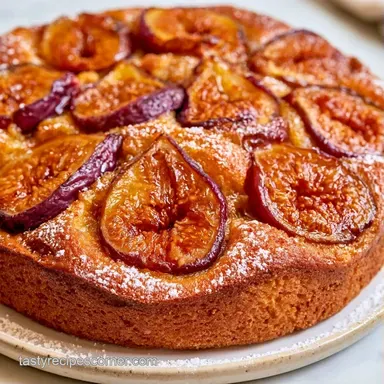 Fig Cake with Almond Flour Recipe Card
