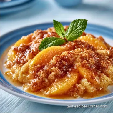 Peach Crumble with Fresh Peaches