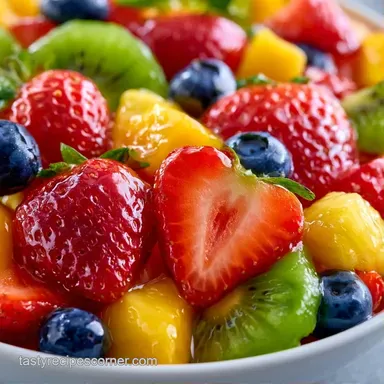 Fruit Medley for 4 Servings Recipe Card