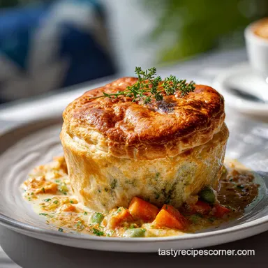 Pizza Pot Pie: Individual Baked Pot Pies for 4 Servings Recipe Card