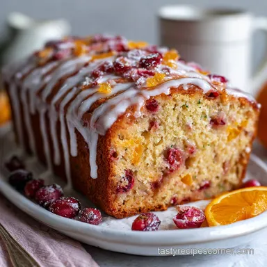Irresistible Orange Glazed Cranberry Bread Recipe Card