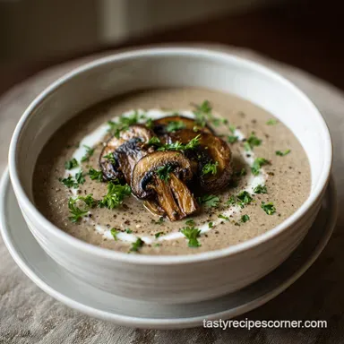 Homemade Keto Cream Of Mushroom Soup for 4 Servings