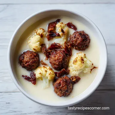 Keto Zuppa Toscana Soup with Cauliflower