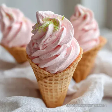 Key Lime Mallow Cones for 12 Servings Recipe Card