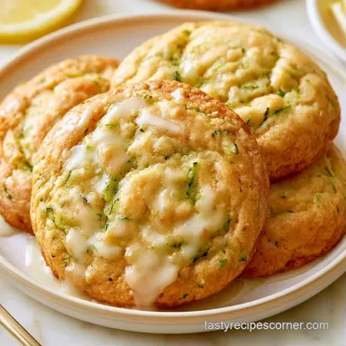 Lemon Glazed Zucchini Cookies in 25 Min Recipe Card