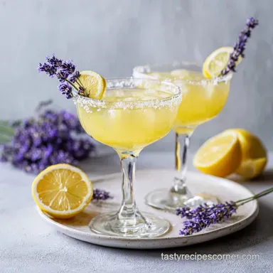 Lemon Lavender Margarita in 15 Minutes: A Silky Floral Cocktail Recipe Card