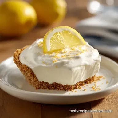 Lemonade Cream Cheese Icebox Pie for 8 Servings Recipe Card