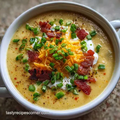 Loaded Potato Soup: Crispy Bacon & Gold Potatoes