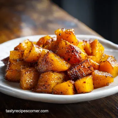 Cinnamon Roasted Butternut Squash for 4 Servings Recipe Card
