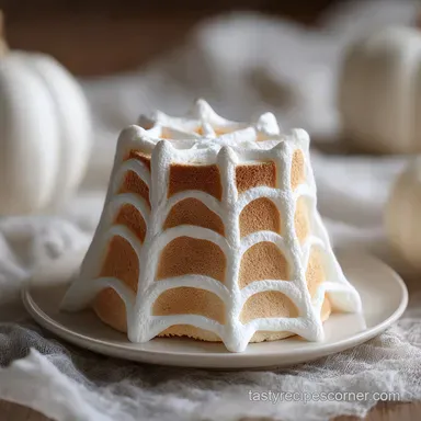 Marshmallow Web Ghost Cake for 12 Servings
