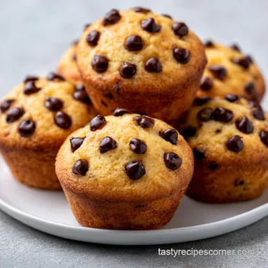 Chocolate Chip Muffins: Tender in 27 Min Recipe Card
