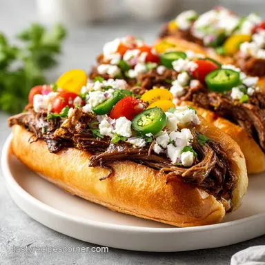 Mississippi Pot Roast Sandwiches: Slow-Cooked for 8 Hours Recipe Card