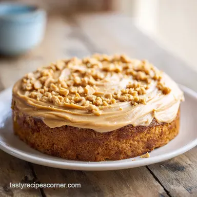 Peanut Butter Cake for 12 Servings Recipe Card