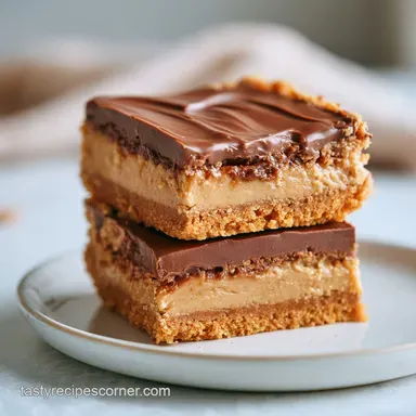 Peanut Butter Bars in 15 Minutes Recipe Card
