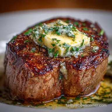 Filet Mignon Recipe: Pan-Sear and Butter Basted to Perfection Recipe Card