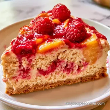 Peach Melba Ice Cream Cake: Make-Ahead Recipe Card