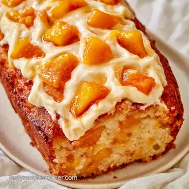 Peaches and Cream Pound Cake: Buttery Recipe Card