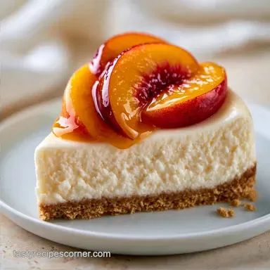 Peaches Cream Cheese Cake for 12 Slices