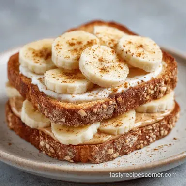 Peanut Butter Banana Sandwich: Grilled Recipe Card