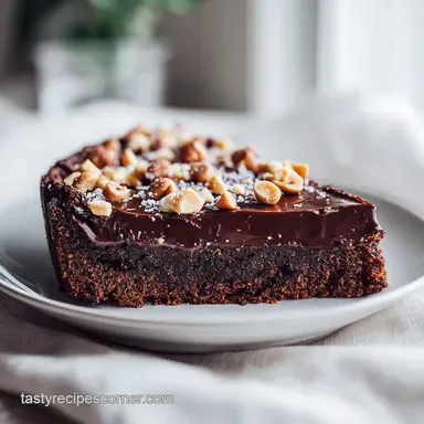 Peanut Butter Cup Brownie Cake for 12 Servings