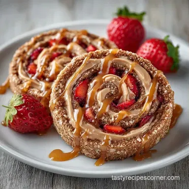Peanut Butter Strawberry Rollup in 12 Min Recipe Card