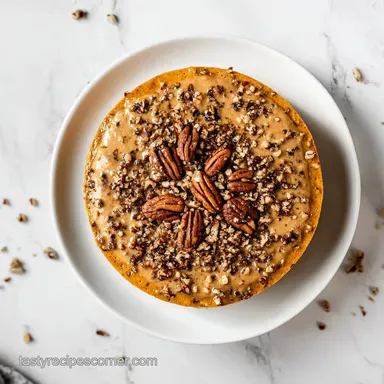 Pecan Pumpkin Torte: Inverted Baking Recipe Card