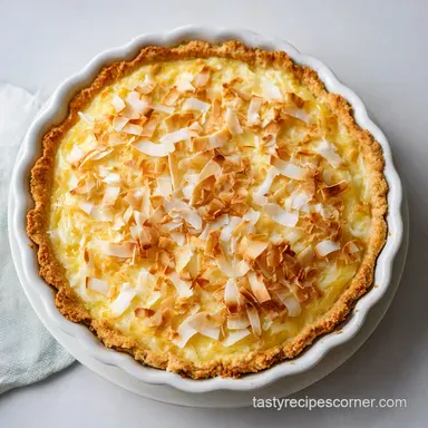 Pina Colada Coconut Pineapple Pie: Silky