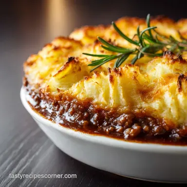 Shepherds Pie: The Proper British Classic with Rich Lamb and Cheesy Mash Recipe Card