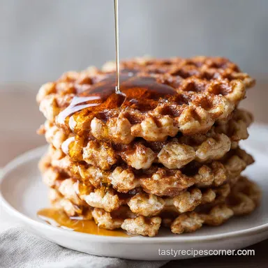 Protein Waffles Recipe with Cottage Cheese: Golden and Fluffy Recipe Card