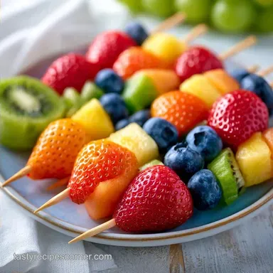 Rainbow Fruit Skewers in 20 Minutes