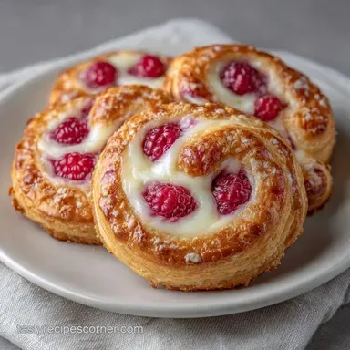 Raspberry Cream Cheese Rollups: Crispy Recipe Card