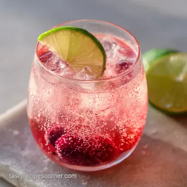 Kids Mocktails in 5 Minutes | Raspberry Spritz Recipe Card