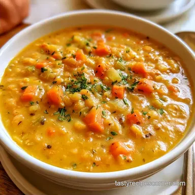 Red Bean Lentil Soup for 4 Servings