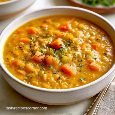 Red Lentil Soup for 5 Servings