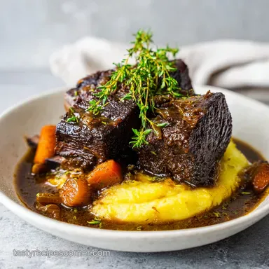Braised Short Ribs Recipe: 4 Hour Red Wine Slow-Cooked Beef