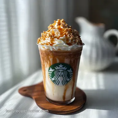 Starbucks Ribbon Crunch Frappuccino Recipe in 7 Minutes Recipe Card