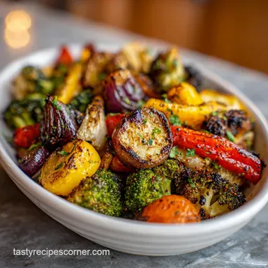 Oven Roasted Vegetables for a Crowd: 15 Servings Recipe Card