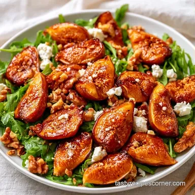Fig Salad with Goat Cheese in 20 Minutes Recipe Card