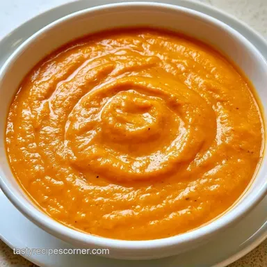Roasted Sweet Potato Soup for 5 Servings Recipe Card