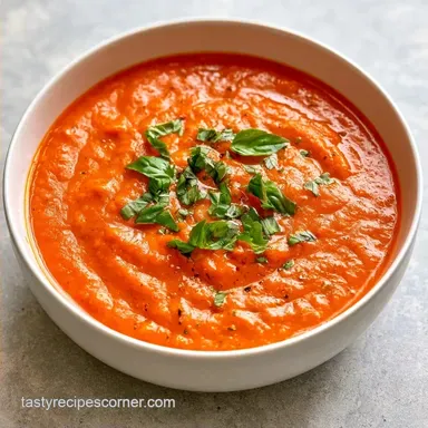 Roasted Tomato Basil Soup Recipe