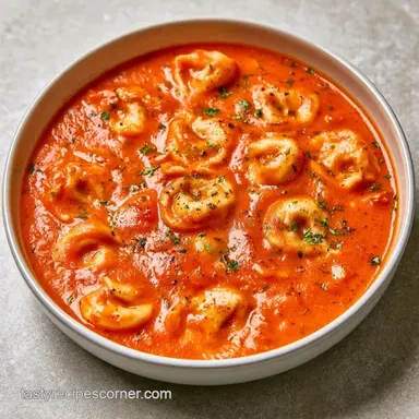 One-Pot Roasted Tomato Tortellini Soup
