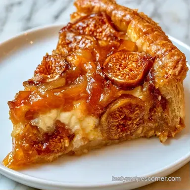 Savory Fig Tart with Goat Cheese Recipe Card