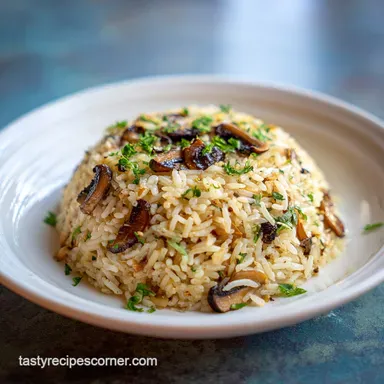 Mushroom Rice Recipe for 4 Servings