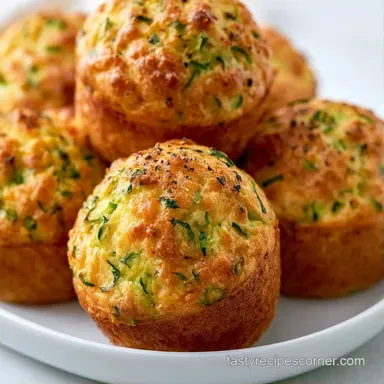 Savory Zucchini Muffins in 30 Minutes Recipe Card